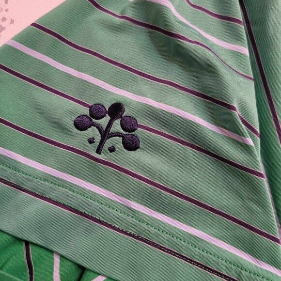 2202 Footjoy Green Stripe Polo Men's Size Large - Picture 6 of 6